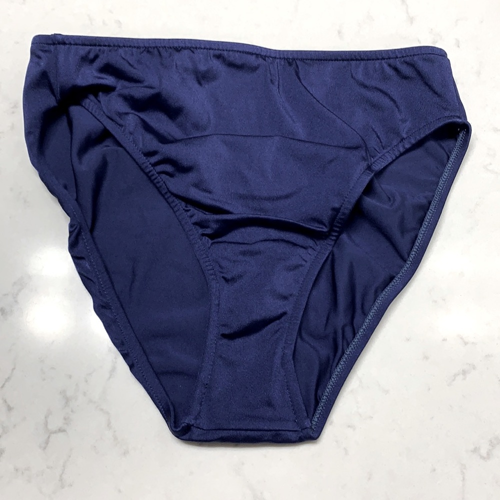 Venus navy high waist high cut bikini swim bottoms